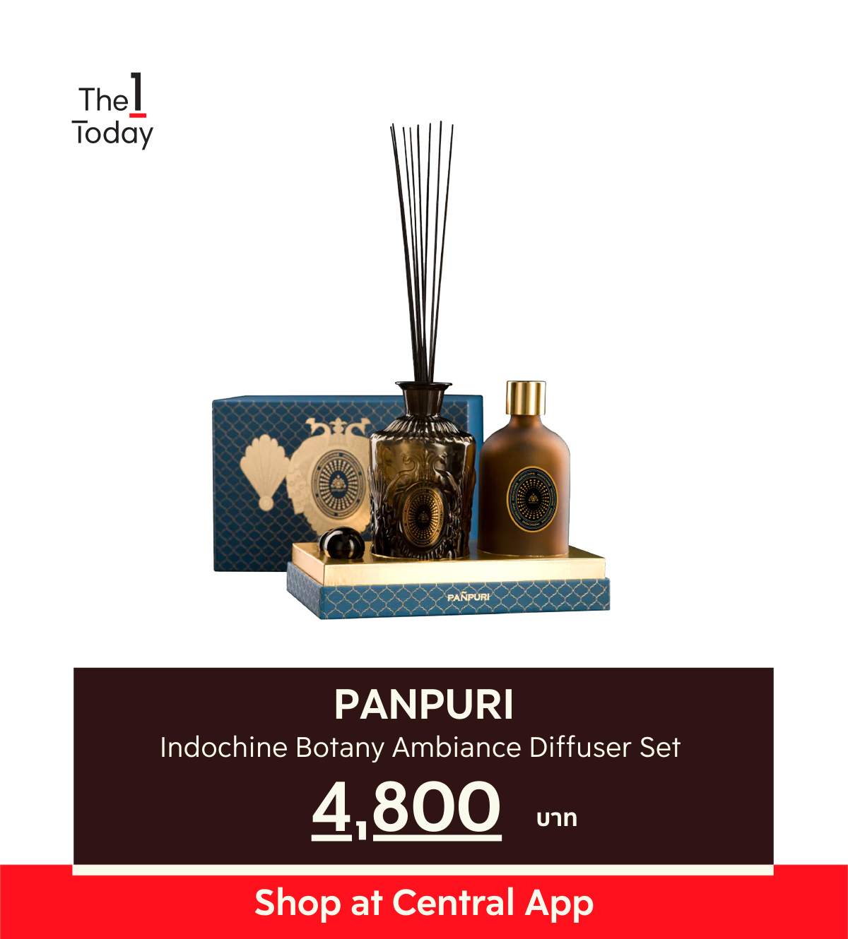 กลิ่นหอมไล่ยุง ไล่ยุงด้วยกลิ่นตะไคร้หอม Panpuri Indochine Botany Ambiance Diffuser Set 