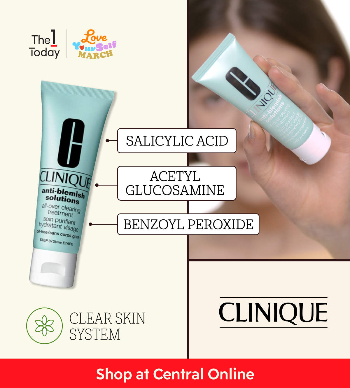 CLINIQUE ANTI-BLEMISH SOLUTIONS ALL-OVER CLEARING TREATMENT ราคา 1,100 บาท 