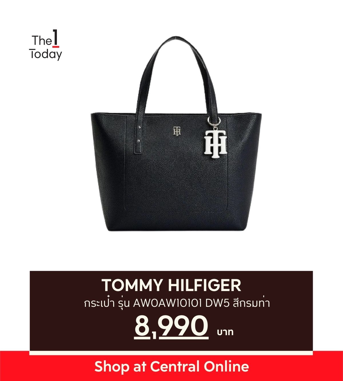 TOMMY HILFIGER กระเป๋า รุ่น AW0AW10101 DW5 สีกรมท่า ลด 50% จากราคาปกติ 8,990 บาท เหลือ 4,495 บาท